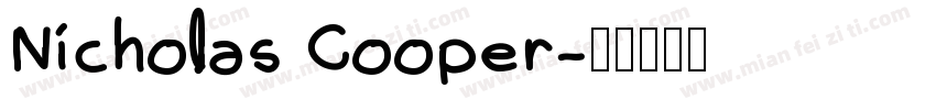 Nicholas Cooper字体转换